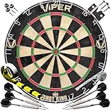 Viper Unisex-Erwachsene Shot King Dartscheiben-Set mit Stahlspitze, Schwarz, 17.75 inch