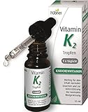 Vitamin K2 Tropfen | Vitamin K2 zur Unterstützung der Knochengesundheit | Einfache Anwendung | Individuell dosierbar | Vegan | 10 ml