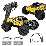 Overmax X-Jolt RC Monster Truck 1:20 – ferngesteuertes Auto 2WD, bis 20 km/h, stoßgedämpftes Offroad-Fahrwerk, 2 Akkus = 30 Min Fahrzeit, 2,4 GHz Steuerung, ab 8 Jahren