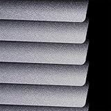 Gefrostet Grau Aluminium Jalousie Verdunkelungsrollo Seitenzugrollo Plissee Schalusie Fenster Jalousien Sonnenschutzrollos Für Haus/küche/büro,Individuell Gestaltbar (110×220cm)