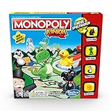 Monopoly Junior, der Klassiker der Brettspiele für Kinder, Familienspiel, ab 5 Jahren