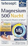 tetesept Magnesium 500 Nacht – Nahrungsergänzungsmittel mit hochdosiertem Magnesium – entspannte Muskeln im Schlaf mit Magnesium Tabletten – 1 x 30 Tabletten | 30 Stück (1er Pack)