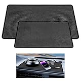 Rutschfeste Auto-Armaturenbrett-Matte, 2 Größen, rutschfeste Auto-Armaturenbrett-Matten, hitzebeständig, waschbar, selbstklebende Griffpolster, Netz-Textur, Auto-klebriger Halter für Handys,