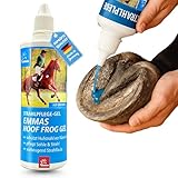 Strahlpflege Pferd I Strahl Mittel gegen weichen Strahl Geruch – Erste Hilfe Gel Hufpflege bei Nässe & Strahlfäule – Huf Pflege Hufsohle & Hufstrahl stärken – für Offenstall & Box bei Pferden 120ml