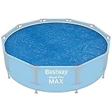 Bestway Flowclear™ Solarabdeckplane Ø 289 cm, für runde 305 cm Aufstellpools, blau