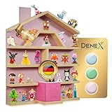 Denex Bambus Tonie Regal - Kreativ Tonieregal zur Aufbewahrung - Kinder Regal für Musikbox - Perfekte Tonie Aufbewahrung im Kinderzimmer - Regal Tonie Magnetisch-Regal für Toniebox und zu28 Figuren