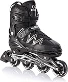 Croxer Inlineskates Inliner Torch verstellbar bis Größe 45 (42-45 (27,5cm-29,5cm)