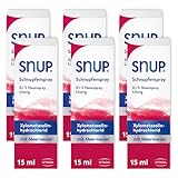 SNUP 6x Schnupfenspray 0, 1 Prozent - Nasenspray mit...