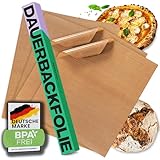 Netrox - Dauerbackfolie & Grillmatte (4er Set) für Backofen und Grill wiederverwendbar - extrem hitzebeständig, lebensmittelfreundlich - Backfolie Backpapier Backmatte - Backunterlage Matte (36x42cm)