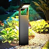 Solarlampen für Außen Garten 4 Stück, IP65 Wassserdicht LED Solarleuchten, Solar Wegeleuchten außen mit Längere Arbeitzeit, Extrem Helle Solar Gartenleuchten für außen, Terrasse, Rasen, Hof, Wege