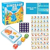 Generisch Memory Kartenspiel,Buntes Würfel Spielzeug Set | Dinosaurier Spielkarten,Für Tisch Und Party Schule Und Zuhause Kinder Mädchen Familie Eltern
