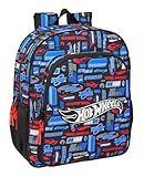 Safta HOT WHEELS Schulrucksack für Kinder, anpassbar an den Kinderwagen, ideal für Kinder im Schulalter, bequem und vielseitig, Qualität und Widerstandsfähigkeit, 32 x 12 x 38 cm, bunt, M, Casual