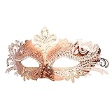 Hoshin Maskerade Maske, Karneval Dekorationen Venezianische Masken für Frauen (Roségold)