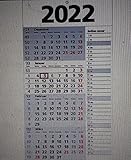 4-Monats-Wandkalender 2022 weiss/grau
