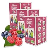 Les Papoteuses | Bio Weißer Tee mit roten Früchten aus China | 72 Taschen | Bio-Landwirtschaft | Packung mit 3 Schachteln