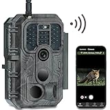 Meidase P200 Wildkamera WLAN mit App 48MP H.264 1296P, 27m Infrarot Nachtsicht Bewegungsmelder Wildtierkamera WiFi Handyübertragung, 0,1s Schnelle Trigger, IP66