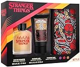 NETFLIX Stranger Things Geschenkset: Eau de Toilette 100ml, Duschgel 150ml und Kosmetiktasche - kraftvoller maskuliner Duft, inspiriert von Netflix Serie