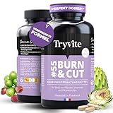 Stoffwechsel Beschleunigen Abnehmen Schnell Fettverbrenner | Abnehmen Tabletten Schnell | Fatburner Extrem Stark Abnehmen | TRYVITE BURN&CUT | 90 Stoffwechsel Kapseln