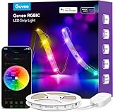 Govee LED Strip 5m, Smart RGBIC LED Streifen, Lichterkette Funktioniert mit Alexa & Google Assistant, DIY Segmentsteuerung, App-Steuerung, Musik Sync, Deko für Party, Zuhause, Wohnzimmer, Schlafzimmer