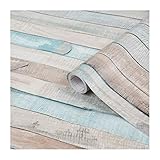 d-c-fix Möbel-Klebefolie Rio Ocean Holz-Optik braun blau 45 cm x 2 m - Möbelfolie selbstklebend Deko-Folie für Tisch, Schrank, Bad, Küche Schrankfolie Holzfolie wasserfest Kinder-Zimmer modern