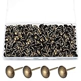 320 Stück Polsternägel, Polster Reißzwecken, Möbel Nägel Vintage für Sessel, Möbel, Bett, Dekornagel - 11x17 mm (Bronze)