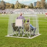 VEVOR Transparentes Zelt im Freien, 2-4 Personen, PVC-Zelt 1,83 x 1,83 x 1,95 m, Wurfzelt mit Fenster, Outdoor-Bubble-Zelt, Gartenzelt, PVC-Pavillon für Sportveranstaltungen Camping