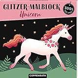 Glitzer-Malblock: Unicorn (100% selbst gemacht)