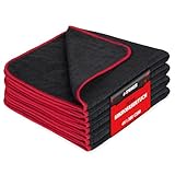 SPRINGER ZX1300 - - 4 x Mikrofasertuch Auto 40 x 40 cm - - 100% kratzfrei und schonend - - Auto Poliertücher mit 380 GSM - - Extrem saugfähig und fusselfrei - - Reinigungstücher für die Autopflege