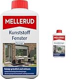 Mellerud Kunststoff Fenster Reiniger – Wirkungsvolles Mittel gegen hartnäckige Verschmutzungen an Fensterrahmen, Rollläden & Grundreiniger Intensiv 1,0 l