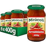 MIRÁCOLI Pasta Sauce Arrabiata, 6 Gläser (6 x 400g)