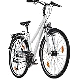 DACAPO Trekkingrad Damen 28'' Firenze 200 weiß 24 Gänge RH 48 cm V-Brakes
