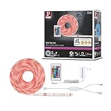 Paulmann 70534 SimpLED LED Strip Smart Home Zigbee RGB Komplettset 5m 20W 450lm 30LEDs/m RGB 24VA Profil für Leuchtstreifen