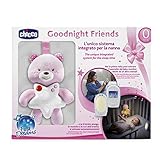 Chicco SET-Audio-Babyphone FIRST DREAMS mit Gute Nacht Bärchen, DECT-Technologie, Gegensprechfunktion, Farbiges Touchscreen, Nachtlicht und Schlaflied, GIRL, rosa