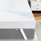 BedStory Gel Topper 180x200cm 7,6cm Höhe Matratzentopper aus Gel Memory Foam，H2&H3 Gel Schaum Bambus Topper mit atmungsaktivem Bezug für Wohnwagen Schlafsofa Boxspringbett