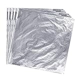 KUUQA 100 Blätter 14x14cm Blattsilber Imitation Blatt für...