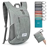 G4Free Kleiner Rucksack 10L Faltbarer Leichter Wanderrucksack Damen Herren Daypack für Outdoor Wandern Camping Reisen Klettern