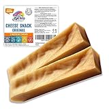 Kaukäse für Hunde Kurkuma Mittlere 2 Stück Käse Kauknochen Kaustab aus Hartkäse Käseknochen