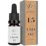 CBD Öl 15% aus BIO Kultivierung | Vollspektrum CBD Tropfen | 1500mg Cannabidiol Goldextrakt in Hanföl BIO | Laborgeprüftes Cannabisöl aus AT | CBD Oil aus schonender CO2 Extraktion | 10ml, AD.MONT®