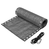 MOTHNUR Outdoor Stuhl Ersatzstoff für Klappstühle Atmungsaktives Robustes Lounge Stuhl Reparaturgewebe mit Seilen Strapazierfähiger Ersatzbezug für Strand Gartenstühle Schwarz