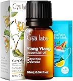 Gya Labs Ätherisches Ylang-Ylang Öl für Diffusor - 100% Reines Natürliches Ylang-Ylang-Öl für die Haut, Haare, Aromatherapie & Kerzenherstellung (10 ml)