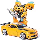 Transforms Spielzeuge, Transforms Spielzeug Bumblebee, Auto Roboter Spielzeug 2 in 1 Deformierter Autoroboter Transformation Action Figure Spielzeug, Wandelbares Actionfigur-Spielzeug, für 7+