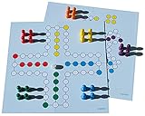 Spieltz Ludo XXL. Brettspiel extra groß. Großes Spielbrett, große Spielfiguren. Spiel für Senioren, Kinder, Veranstaltungen. (XL/Spielkarton)