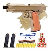 Spielzeug Pistole, TuKIIE Spielzeug-Schaumstoff-Blaster, Soft Foam Bullet Blaster Toy Gun mit Zielscheibe und Schutzbrille, für Sicherheitstraining oder Spiel, Geburtstags Geschenke für Kinder