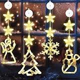 VEEKAY 4er Set LED Weihnachtsbeleuchtung, Weihnachten...