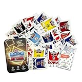 Bundle mit Match Attax Champions League 2024/25 - Trading Cards - 50 Verschiedene, zufällige Karten + 1 Leere Tin Dose + Exklusive Collect-it Hüllen