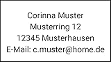 Adressaufkleber 195 Stück 38x21,2mm. Personalisiert mit...