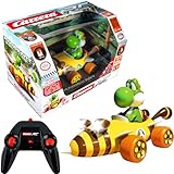 Carrera RC Mario Kart™ Bumble V - Yoshi Ferngesteuertes Auto | Flitzer 1:18 | Bis zu 9 km/h | Akkulaufzeit für 20 Min Fahrzeit | Frontscheinwerfer | Ab 6 Jahren | Inkl. wiederaufladbare Batterie