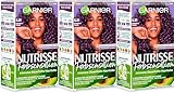 Garnier Nutrisse Pflegende Intensivtönung Coloration mit 8 Wochen Halt, 5.21 Intensives Violett, 3er Pack