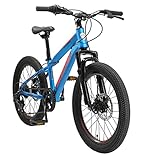 BIKESTAR Kinder Fahrrad Mountainbike 7 Gang Shimano, Scheibenbremse ab 6 Jahre | 20 Zoll Kinderrad MTB | Blau