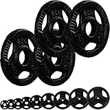 MOVIT® Hantelscheiben Set PRO, Gusseisen Gripper, 30/31 mm Standardnorm, schadstoffgeprüft, 4x 0,75kg